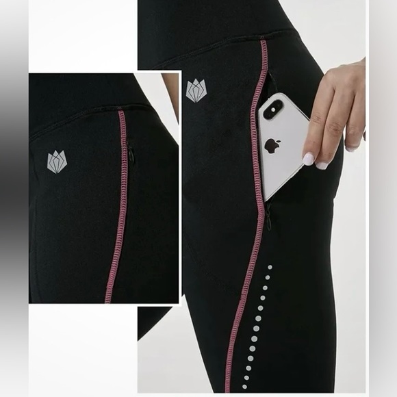 FitsT4 Thermal Fleece Lined Cycling Tights Hiking Water Resistant - Picture 5 of 11